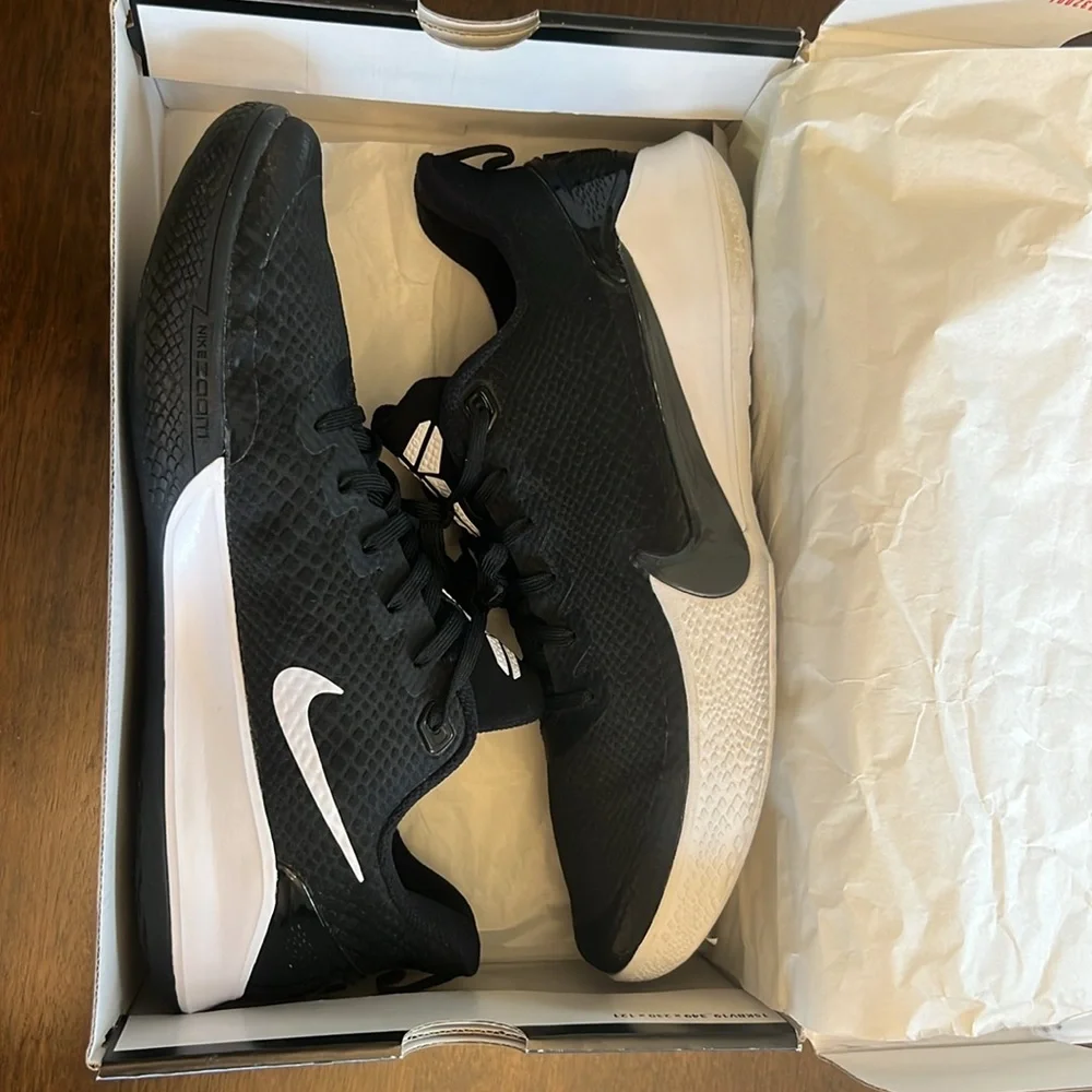 Nike Mamba Focus Black/White mens size 13 - Picture 14 of 16